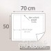 Linnea Taie d'oreiller uni 70x50 cm 100% Coton Alto Macaron - B008OT5SNI